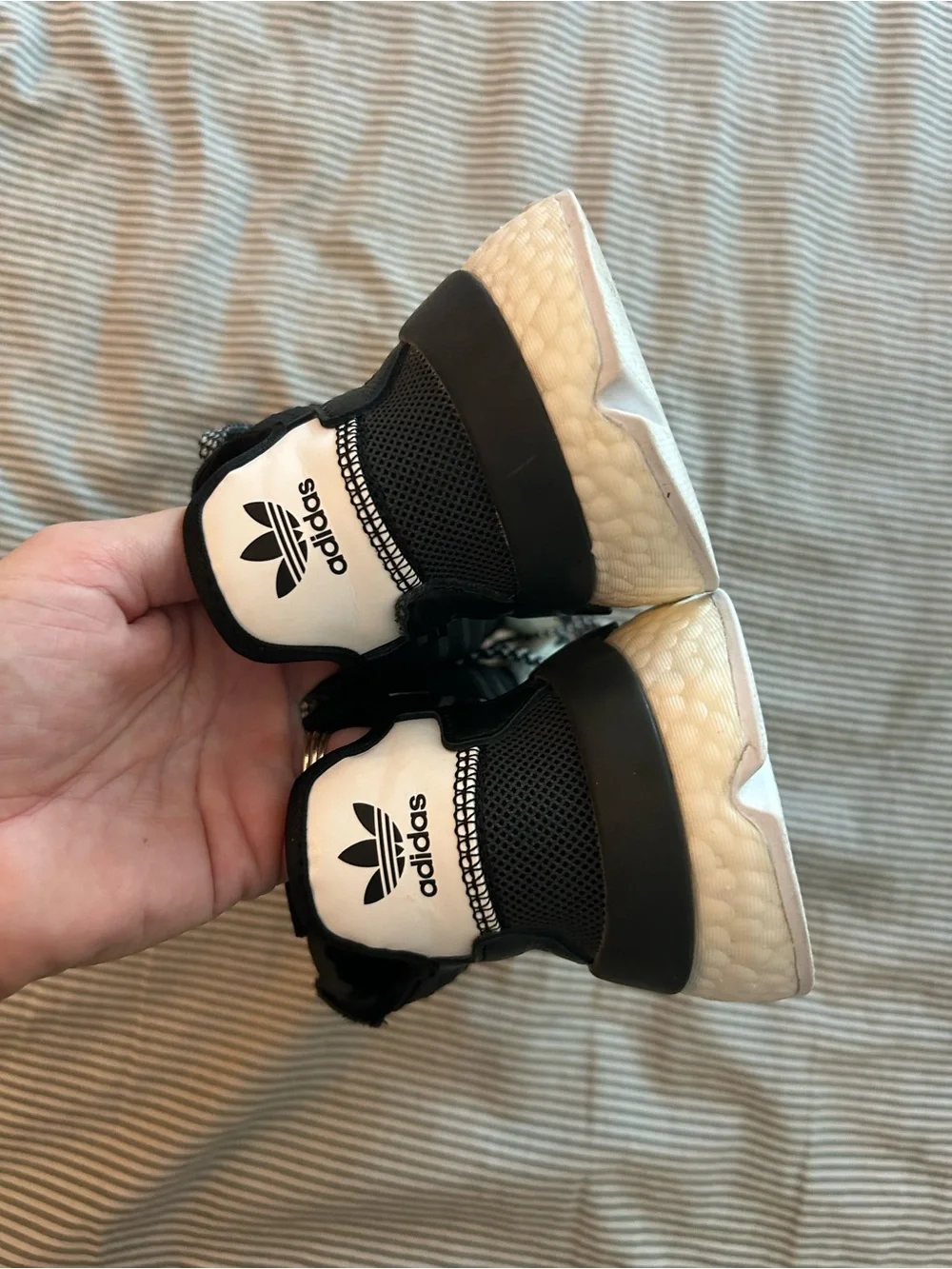 adidas Men’s Black and White Running Sneakers